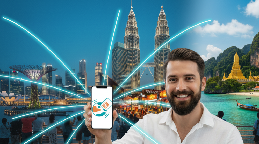 14-Day Exotic Adventure in Singapore, Malaysia & Thailand with HandySIM